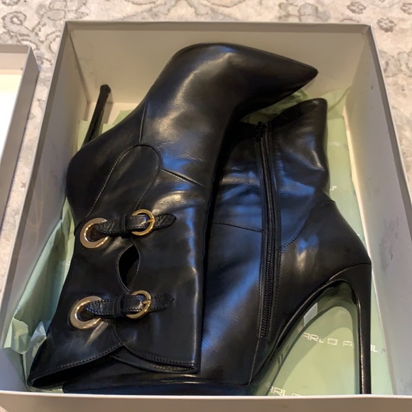 Gorgeous Black Stiletto Boots Giancarlo Paoli - Picture 8 of 8